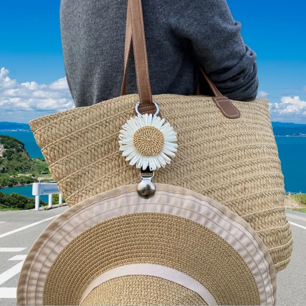 Bohemian Style White & Cream SUNFLOWER Hat Clip